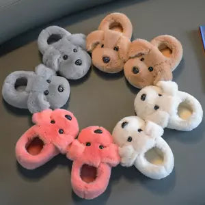 Kids’ Puppy Slippers for Home Wear – Soft Comfortable Indoor Shoes with Adorable Animal Design