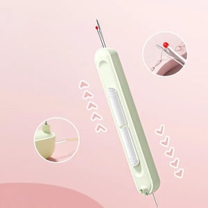 Seam Ripper and Stitch Sewing Tool with Retractable Metal Tip - Image 2