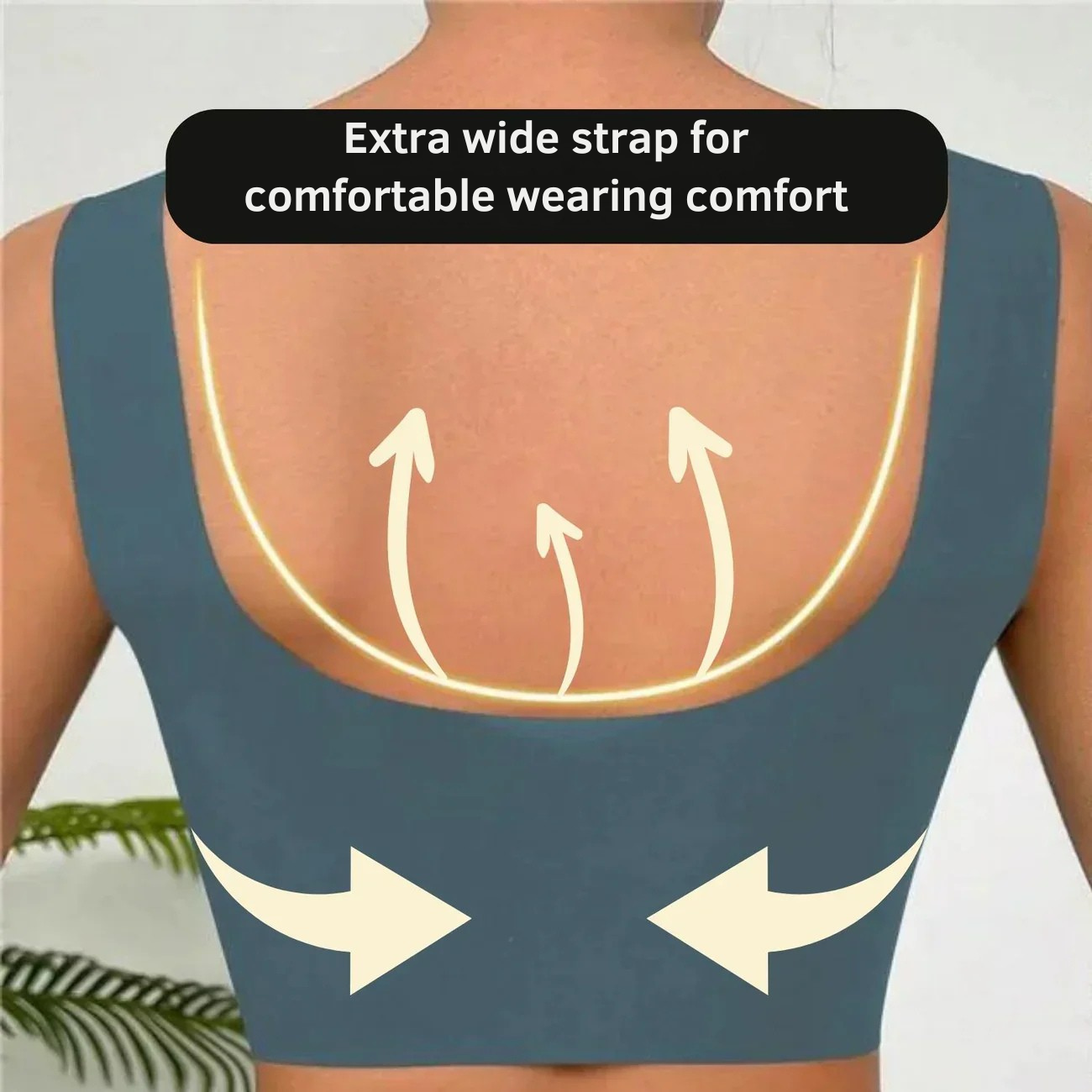 Seamless Wireless Bra Comfort Invisible Removable Cups Mesh Breathable Deep Back - Image 3