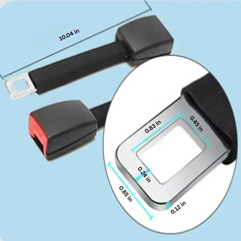 Seat Belt Extender with 11-Inch Rigid Stem and Upright Buckle Reach - Image 6