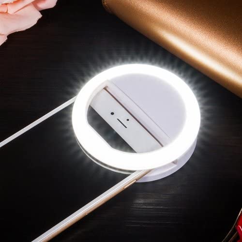 Portable Selfie Ring Light for Photography and Video – Clip-On LED Lighting for Content Creation, Selfies and Video Calls