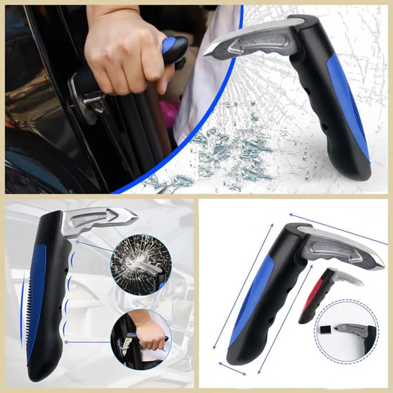 Seniors Car Assist Handle with Window Breaker and Seatbelt Cutter - Image 5