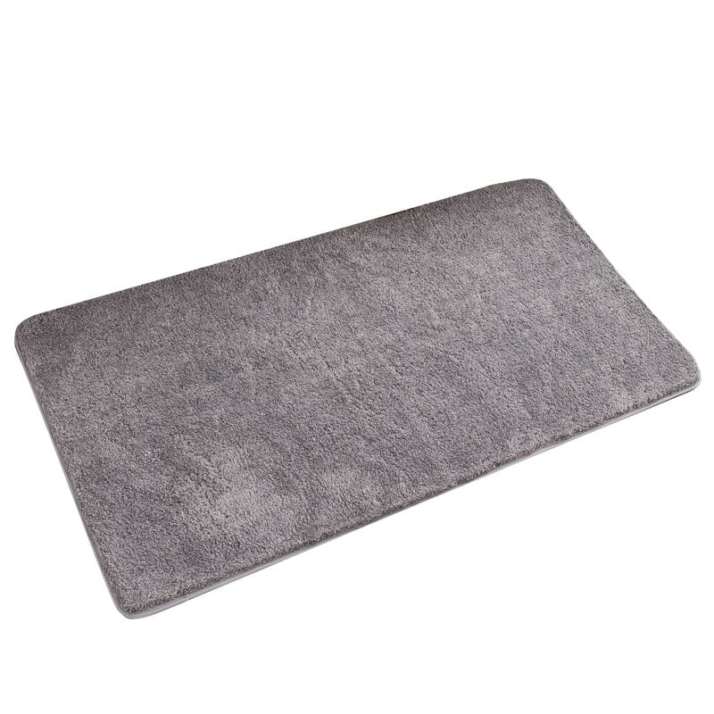 Shaggy Bath Mat with Quick Dry Microfiber Bathroom Floor Set and Non Slip Base Skid Shower - Image 12