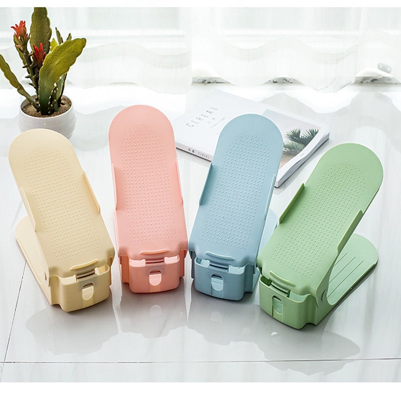 Shoe Rack Storage Organizer with Adjustable Shelves and Non-Slip Surface for Closet Shelf Bench - Image 27