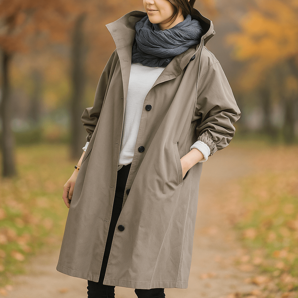 Siena - Chic Trench Coat - Classic Elegance - Ideal Fit