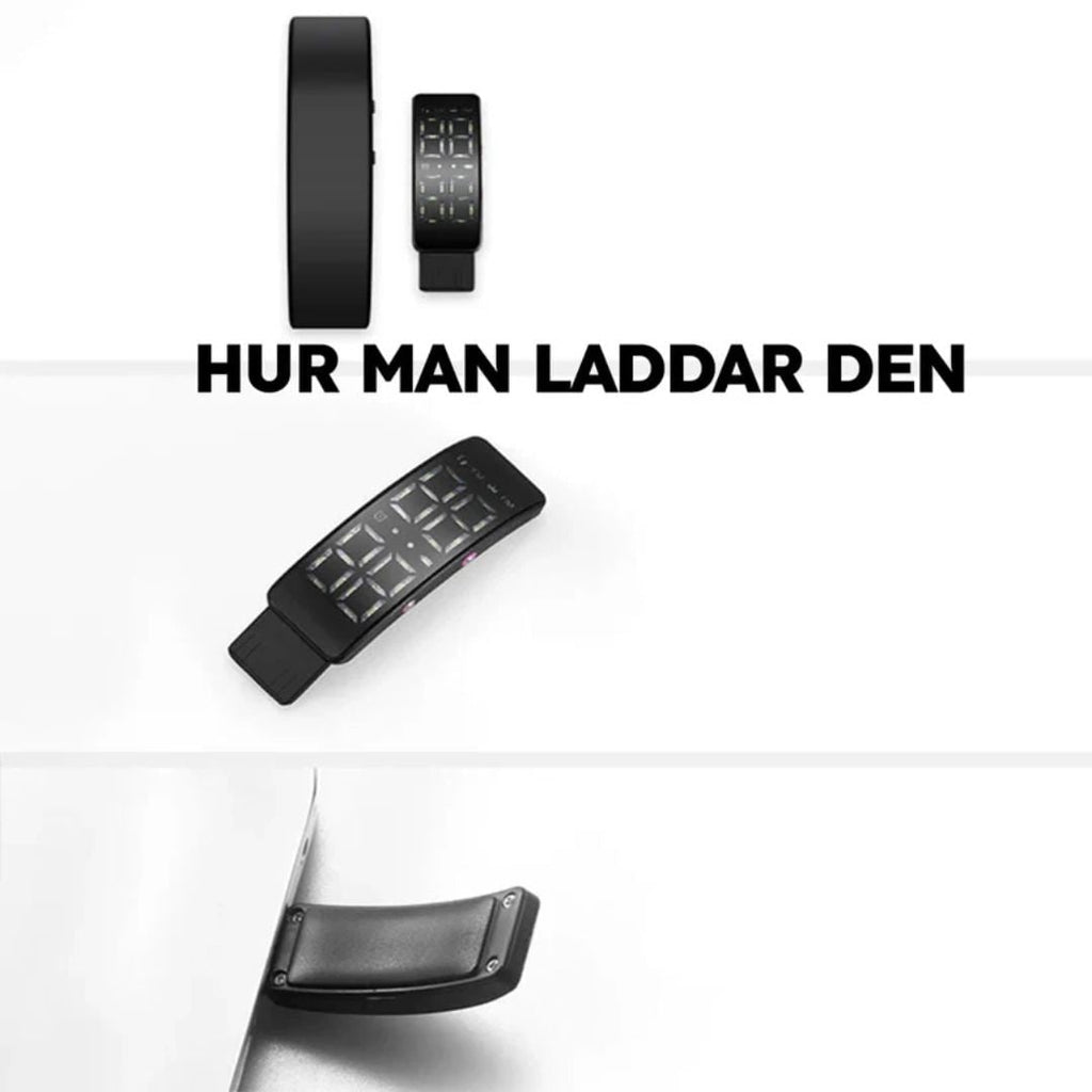 Silent Vibrating Alarm Clock Wristband with USB Charging and Adjustable Silicone Strap - Image 3