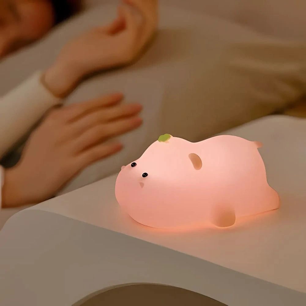 Silicone Duck Night Light Portable Animal Squeezable Warm White LED Rechargeable - Image 24