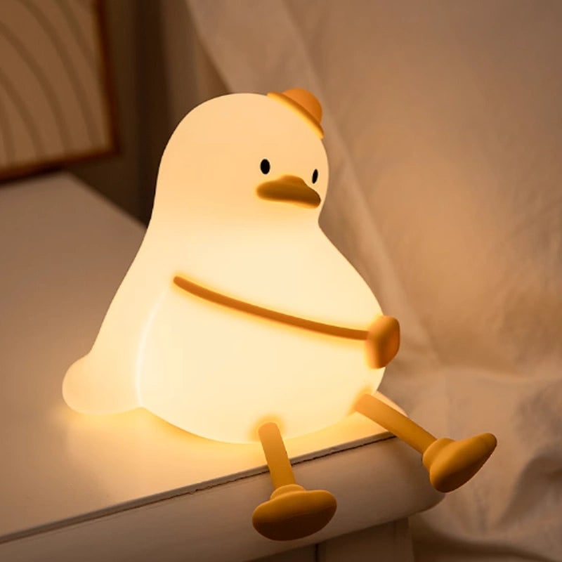 Silicone Duck Night Light Portable Animal Squeezable Warm White LED Rechargeable - Image 25