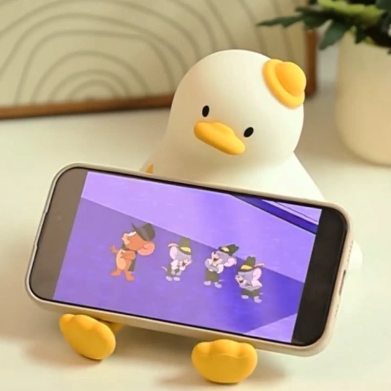 Silicone Duck Night Light Portable Animal Squeezable Warm White LED Rechargeable - Image 29