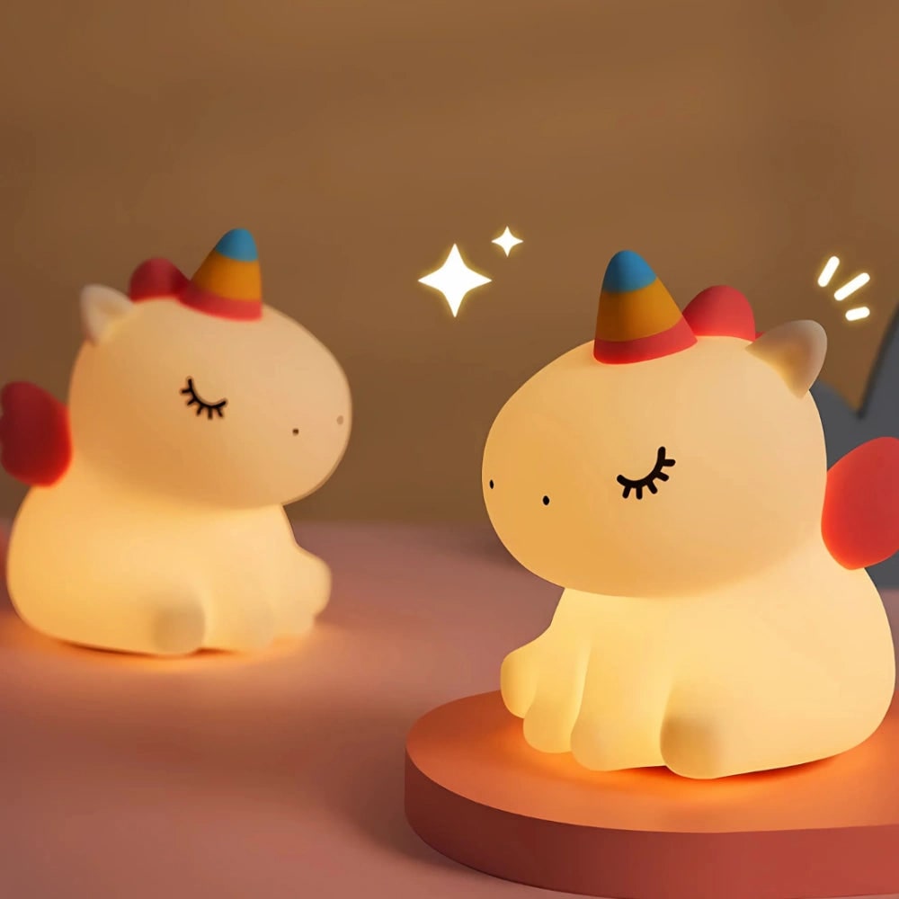 Silicone Duck Night Light Portable Animal Squeezable Warm White LED Rechargeable - Image 9