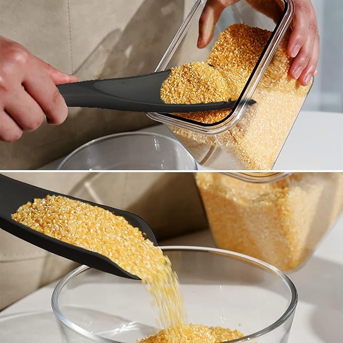 Silicone Spatula Spoon with Wooden Handle and Tool Rest - Image 12