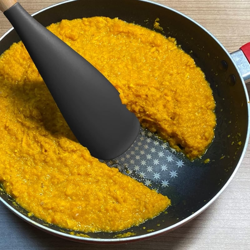 Silicone Spatula Spoon with Wooden Handle and Tool Rest - Image 14