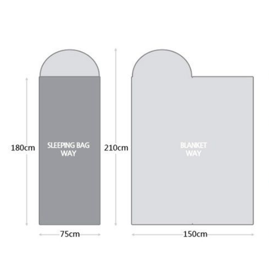 Sleeping Bag Sleep Sack with Hood and Compression Bivvy - Image 1