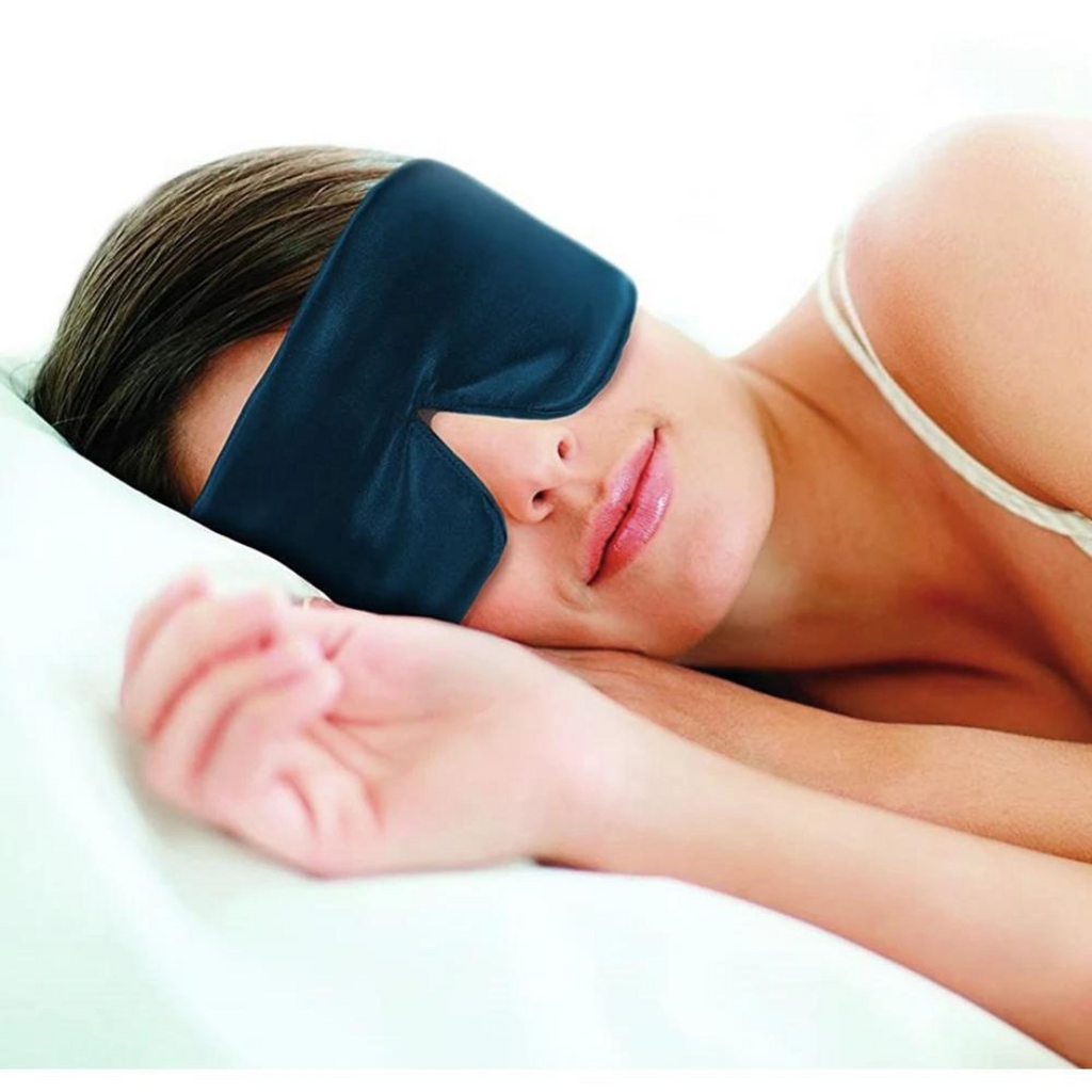 Luxury Sleep Mask for Restful Sleep- Silk – Soft Light-Blocking Eye Mask for Travel, Home and Relaxation