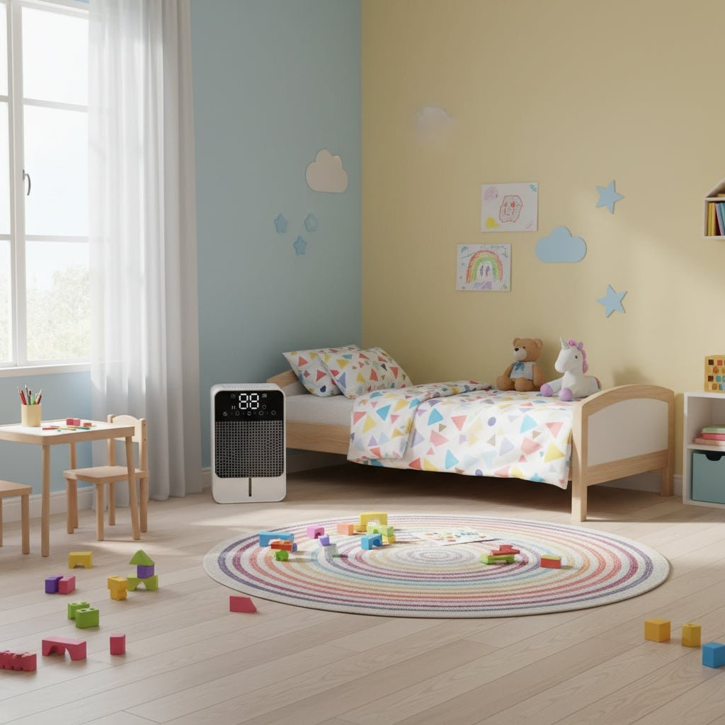 Small Dehumidifier for Bathroom Bedroom and Basement with LED Touch Panel and 1500ml Water Tank - Image 5
