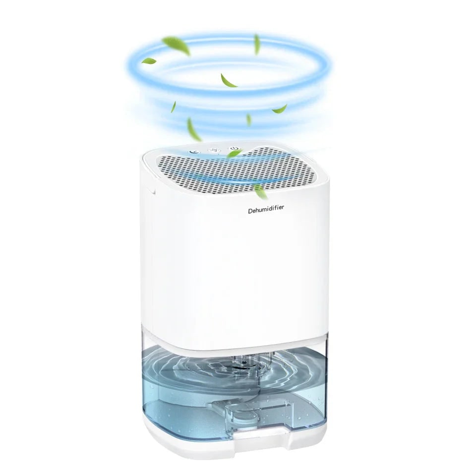 Small Dehumidifier for Bedroom and Room with 1000ml Tank Night Light and Quiet Operation - Image 1