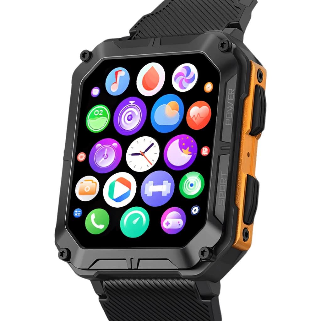 Rugged Smartwatch for Active Lifestyles – Durable Wearable Watch for Outdoor Sports, Fitness and Everyday Use