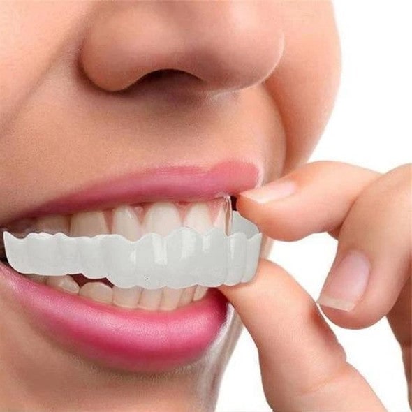 Snap on Veneers Temporary Smile Cosmetic Dental Flexible Removable Upper Lower - Image 8