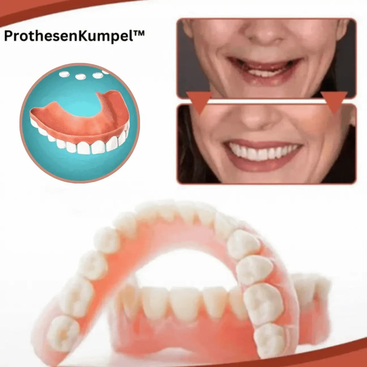 Snap on Veneers with Moldable Beads and Custom Fit Cosmetic False Teeth Kit - Image 4