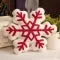 Snowflake Throw Pillow with Plush Sherpa Fabric and Tufted Pattern for Winter Decor - Image 10