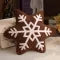 Snowflake Throw Pillow with Plush Sherpa Fabric and Tufted Pattern for Winter Decor - Image 11