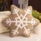 Snowflake Throw Pillow with Plush Sherpa Fabric and Tufted Pattern for Winter Decor - Image 8