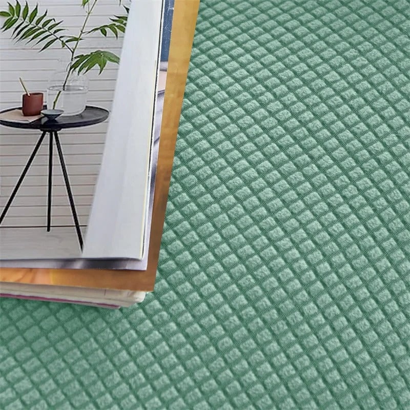 Sofa Cover Fitted Slipcovers with Elastic Stretchable Waffle Knit and Machine Washable Protection - Image 12