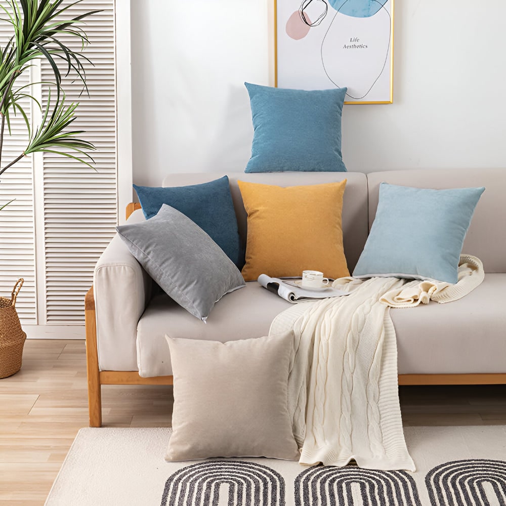 Sofa Throw Blanket Couch Cover Waterproof Textured Stitched Edge Protector - Image 14