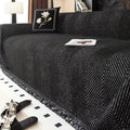 Sofa Throw Blanket Couch Herringbone Woven Fringed Tassel Decorative Cover - Image 1
