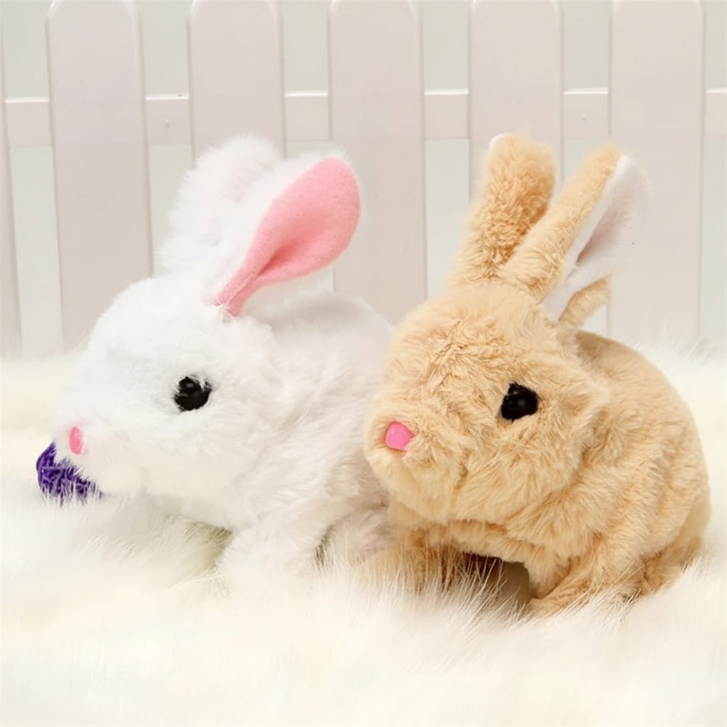 Soft Plush Bunny Stuffed Animal Toy with Interactive Features - Image 5
