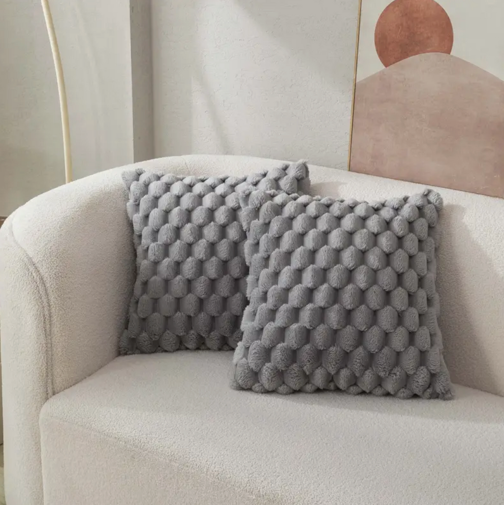 Cozy Plush Pillow with Luxurious Fluffy Cover