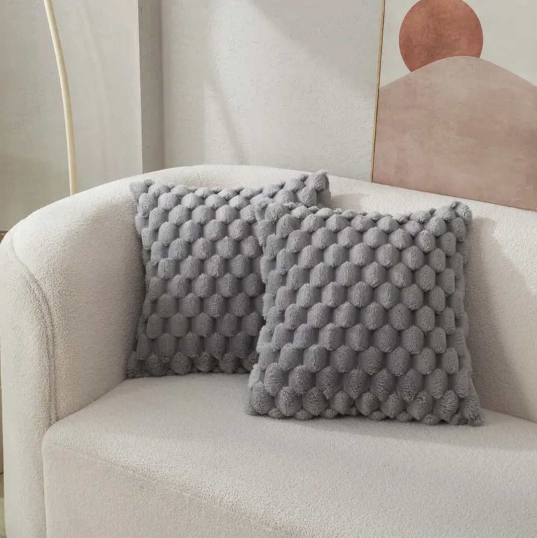Cozy Plush Pillow with Luxurious Fluffy Cover