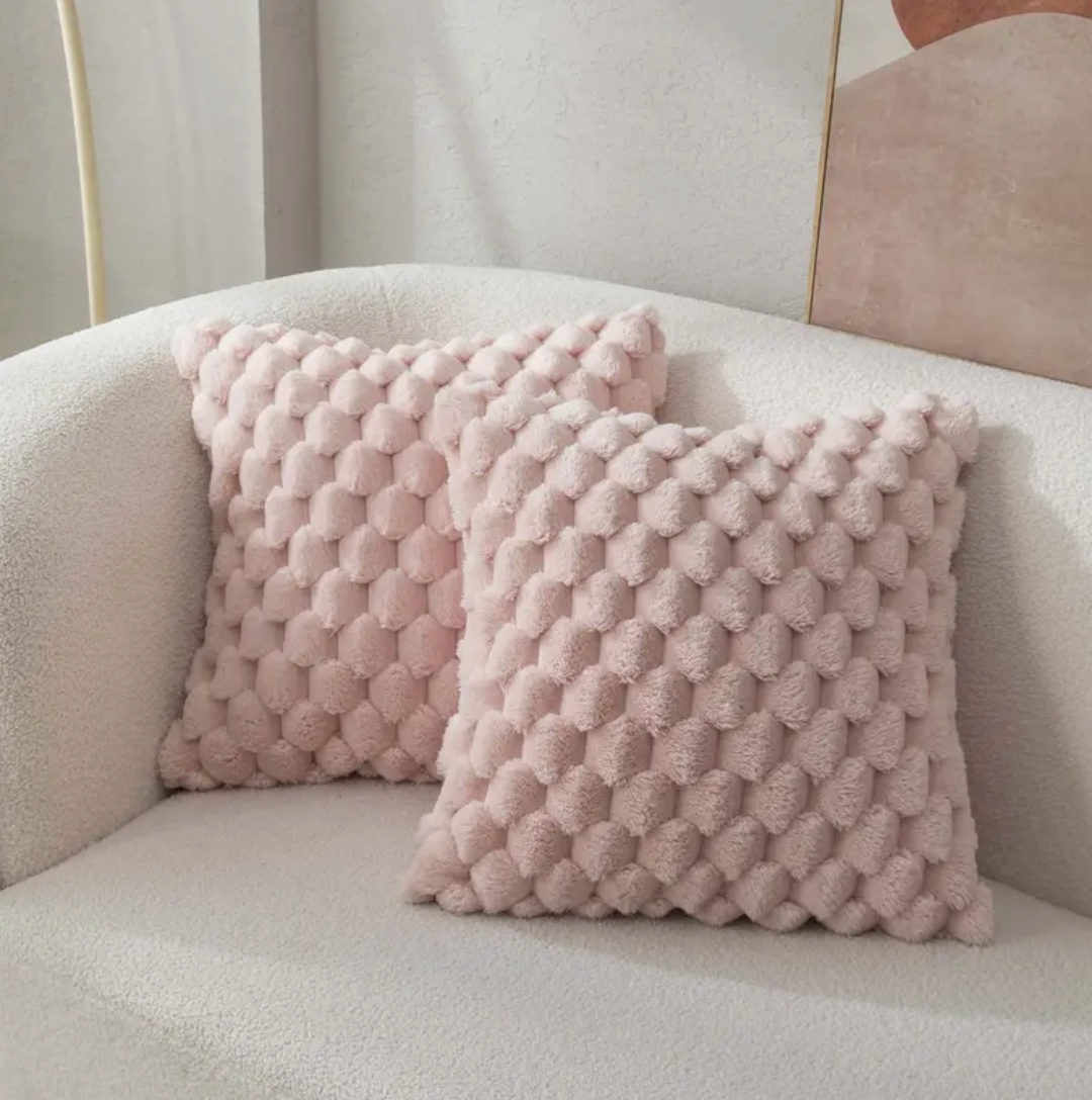 Cozy Plush Pillow with Luxurious Fluffy Cover