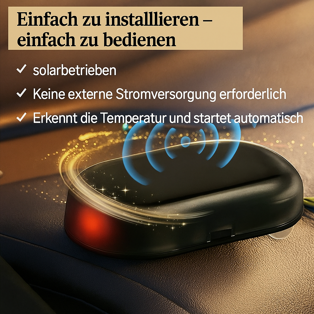 Solar Car Deicer Window Powered Ice Remover Electromagnetic Dashboard Mount Portable - Image 4