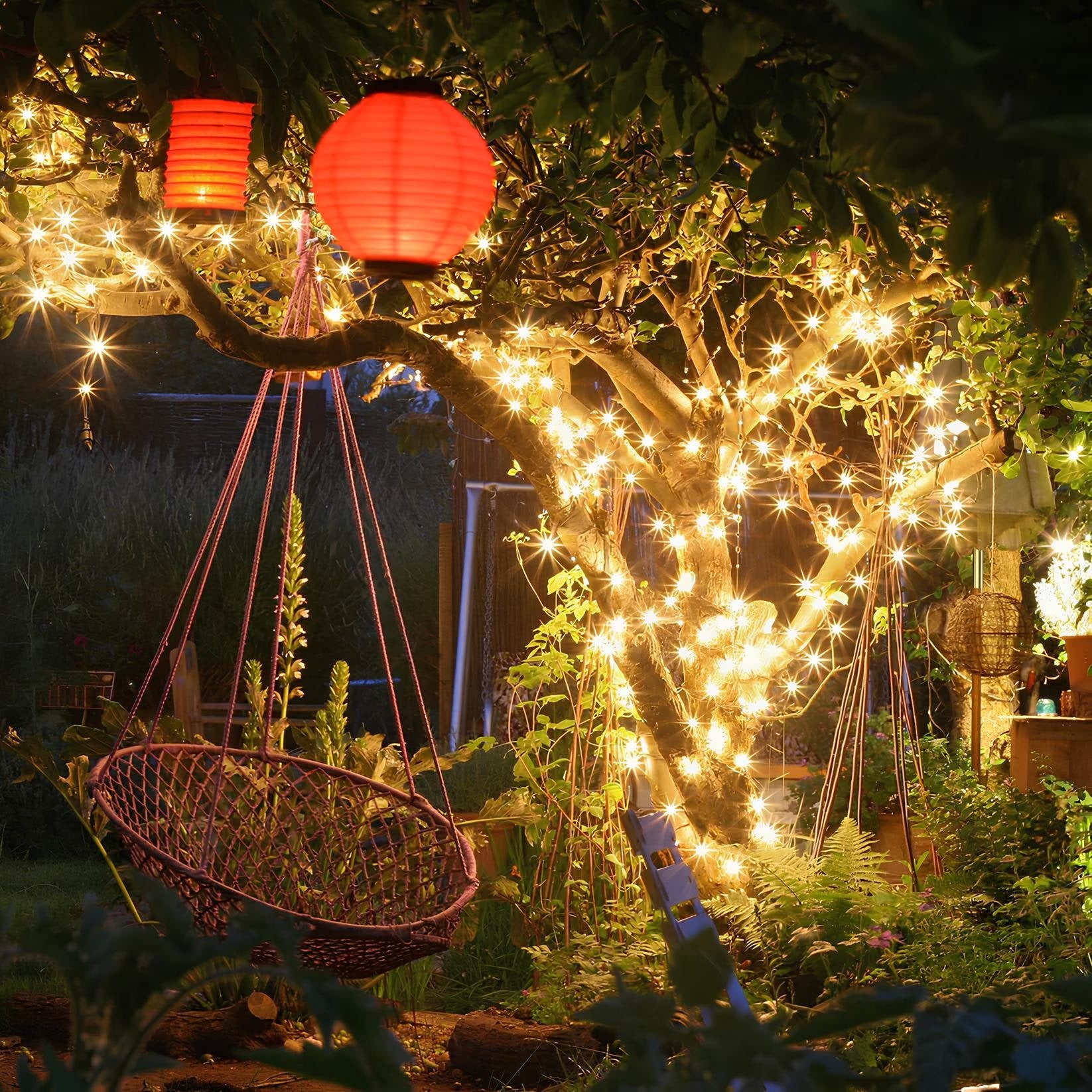 Solar Fairy Lights Outdoor String with Waterproof Copper Wire and Micro LED for Garden Yard Patio - Image 1