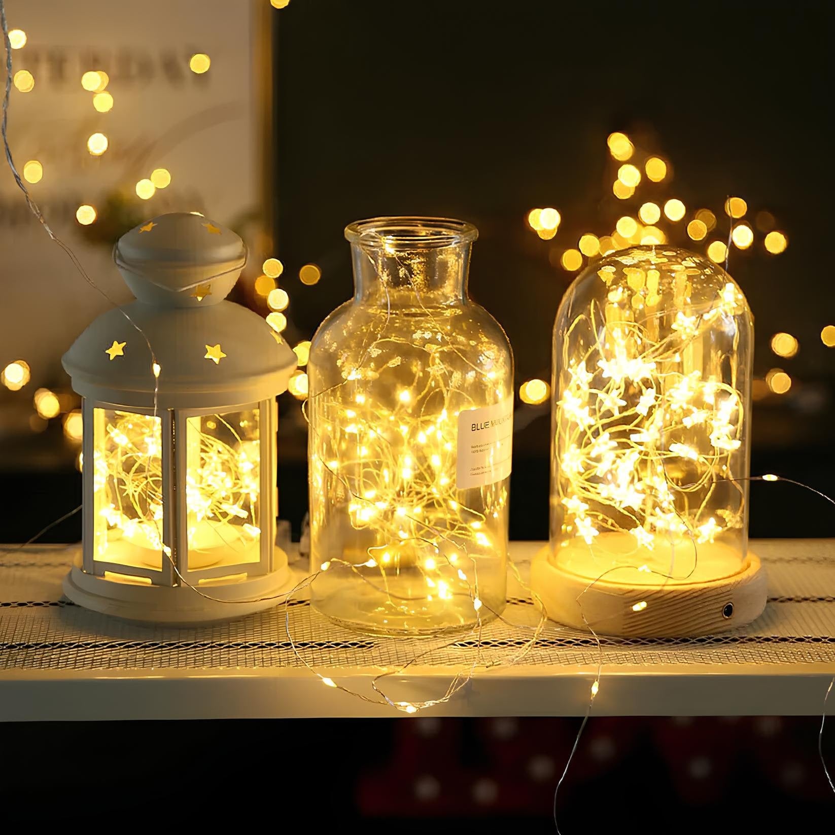 Solar Fairy Lights Outdoor String with Waterproof Copper Wire and Micro LED for Garden Yard Patio - Image 2