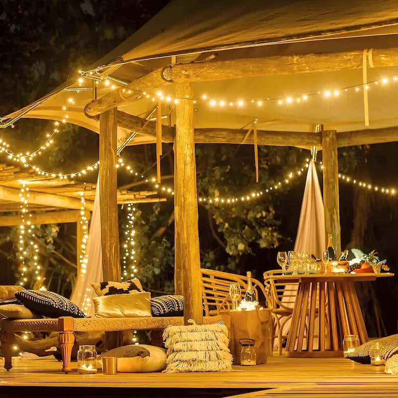 Solar Fairy Lights Outdoor String with Waterproof Copper Wire and Micro LED for Garden Yard Patio - Image 4