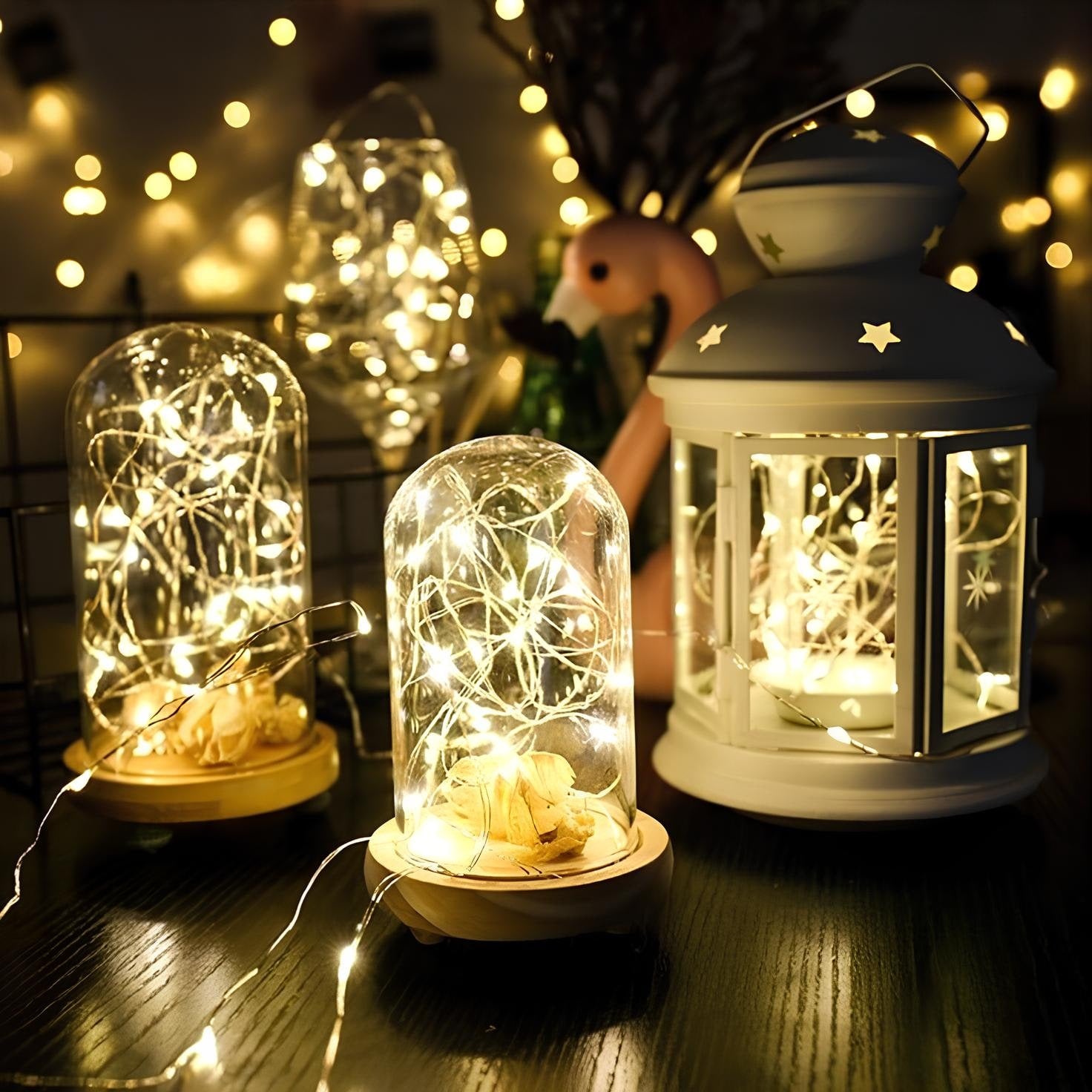 Solar Fairy Lights Outdoor String with Waterproof Copper Wire and Micro LED for Garden Yard Patio - Image 7