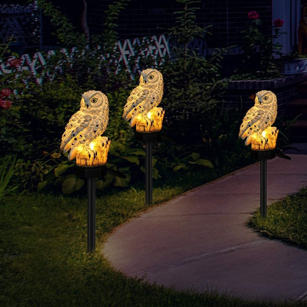 Solar Garden Lights Outdoor Stake Owl Waterproof LED - Image 5