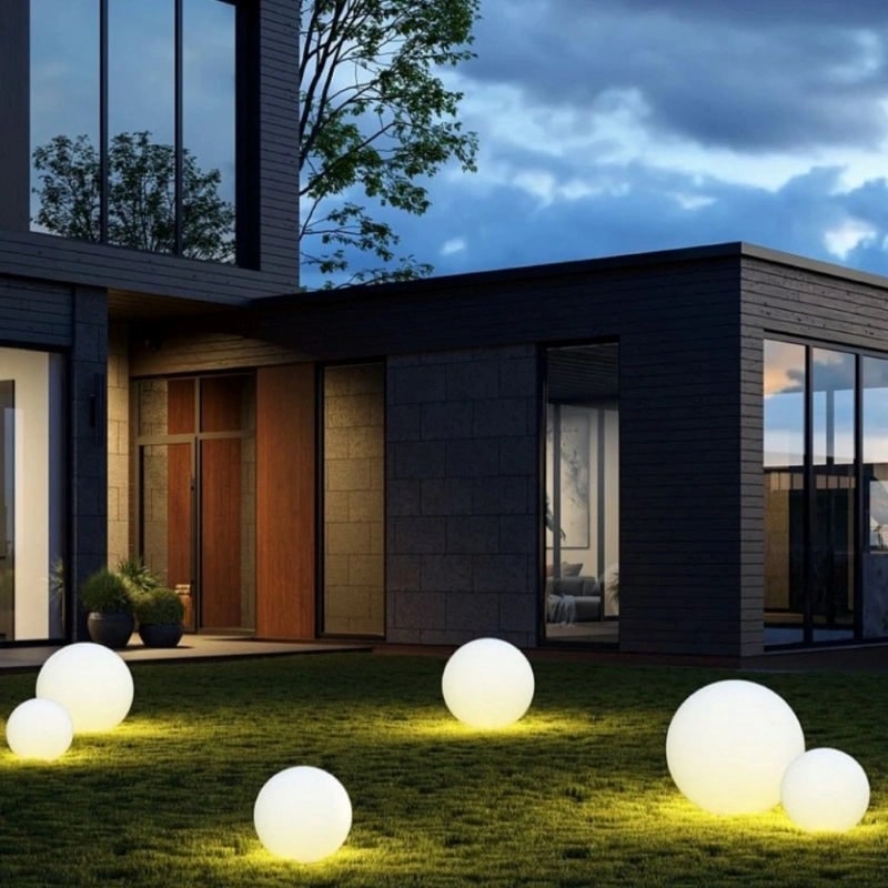 Solar Globe Lights Portable Outdoor LED Waterproof Cordless Garden - Image 11