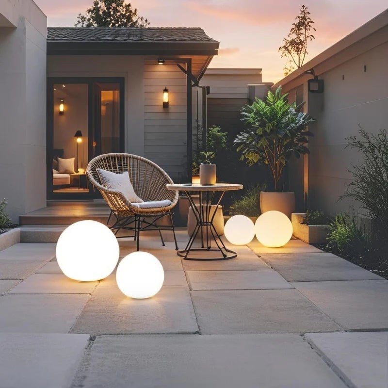 Solar Globe Lights Portable Outdoor LED Waterproof Cordless Garden - Image 13