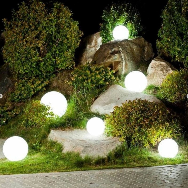 Solar Globe Lights Portable Outdoor LED Waterproof Cordless Garden - Image 14