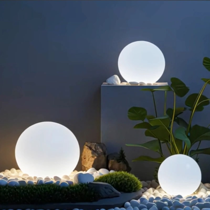 Solar Globe Lights Portable Outdoor LED Waterproof Cordless Garden - Image 25