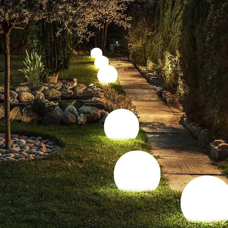 Solar Globe Lights Portable Outdoor LED Waterproof Cordless Garden - Image 9
