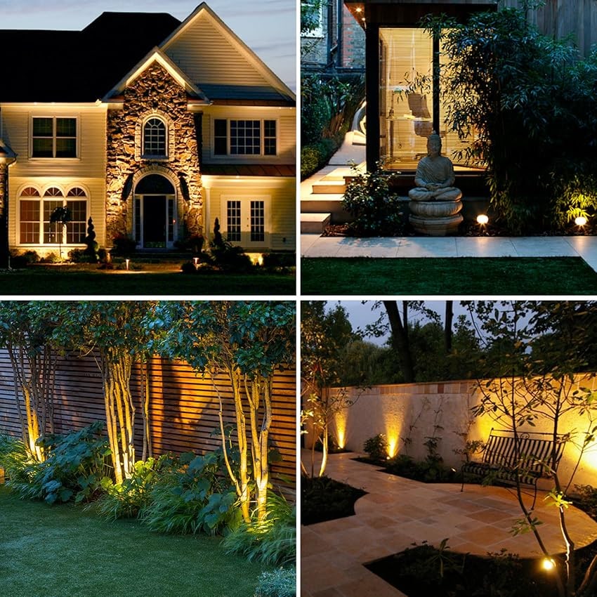 Solar Outdoor Spotlights Garden Lights Landscape Lighting Adjustable Ground Stake Waterproof LED - Image 17