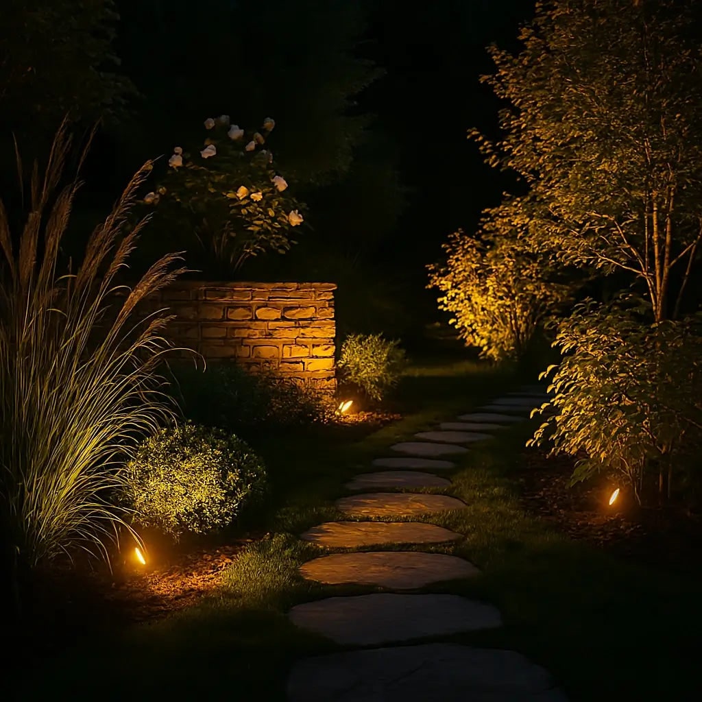 Solar Outdoor Spotlights Garden Lights Landscape Lighting Adjustable Ground Stake Waterproof LED - Image 2