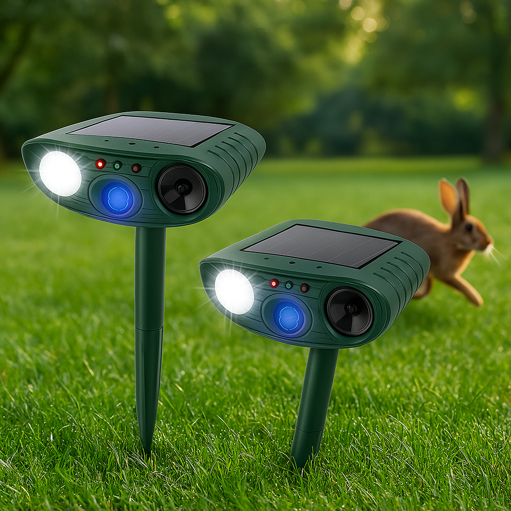 Solar Powered Ultrasonic Pest Repeller with Motion Sensor and Flashing LED Light - Image 23