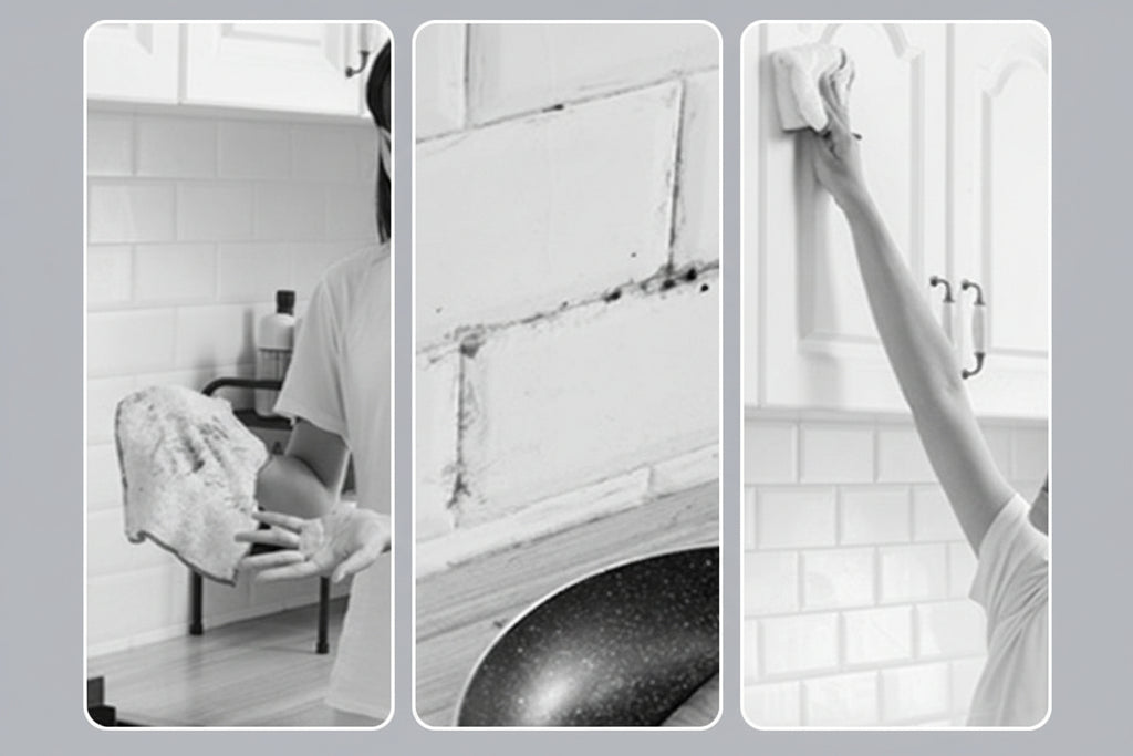 Wet Wipe Cleaning Mop – Hands-Free Mini Mop with 360° Rotation & 10 Disposable Wipes Included | Compact Home Cleaning Tool