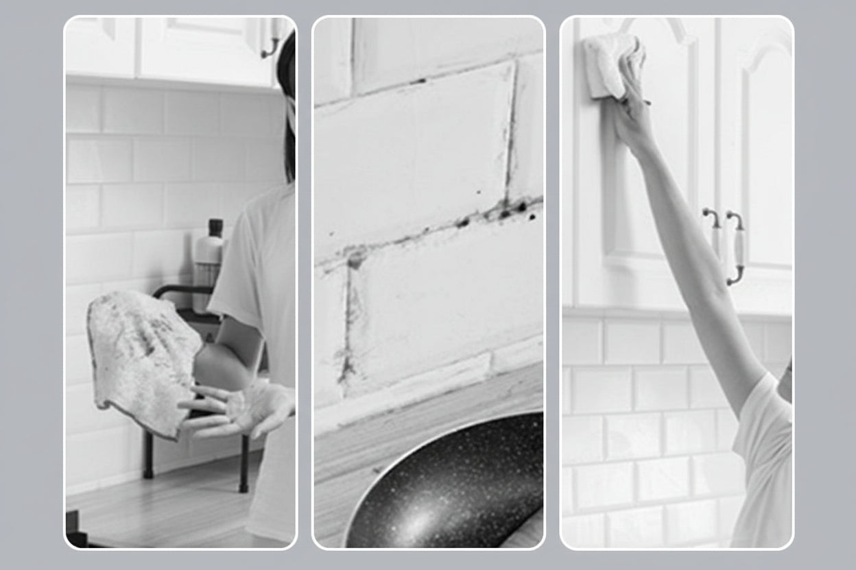 Wet Wipe Cleaning Mop – Hands-Free Mini Mop with 360° Rotation & 10 Disposable Wipes Included | Compact Home Cleaning Tool