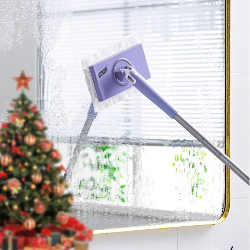 Wet Wipe Cleaning Mop – Hands-Free Mini Mop with 360° Rotation & 10 Disposable Wipes Included | Compact Home Cleaning Tool